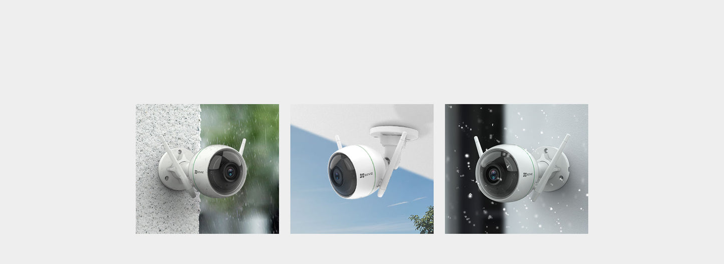 Cámara Wi-Fi Inteligente para Exteriores, C3WN, EZVIZ, Full HD 1080p, Blanco