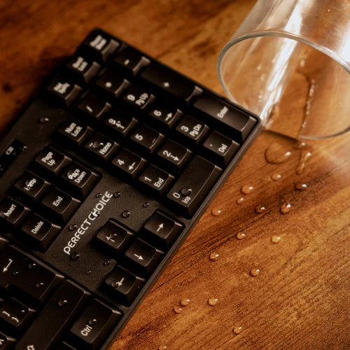 Kit inalámbrico de teclado antiderrames y mouse Perfect choice PC-200994