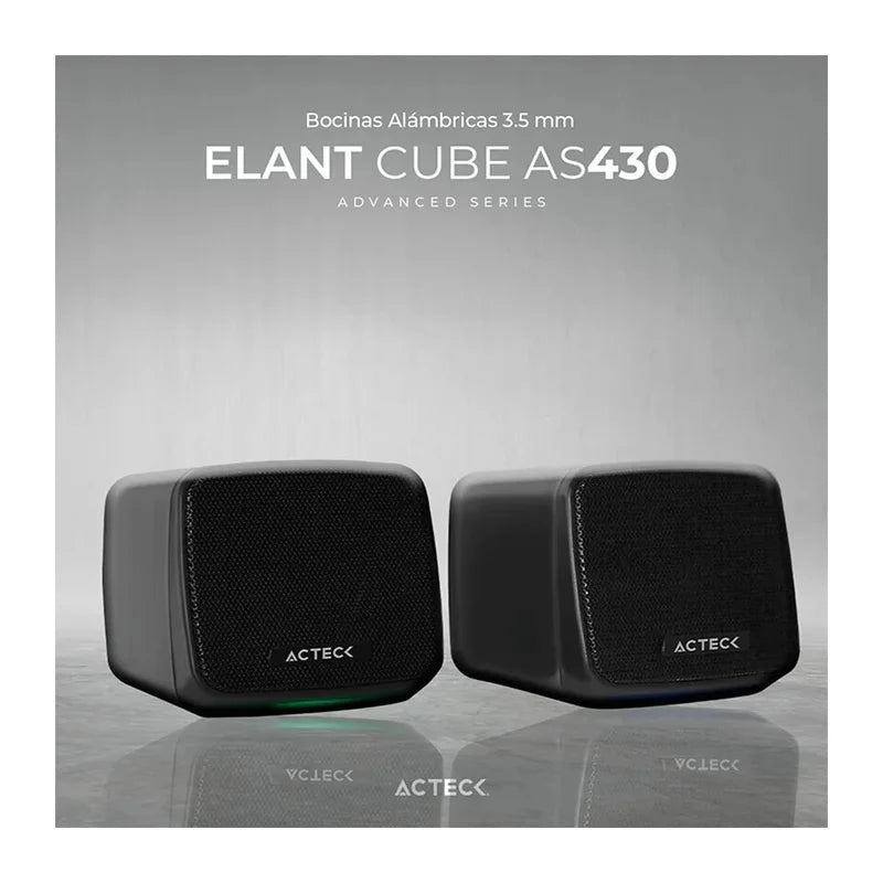 Bocinas Alámbricas 3.5 mm Elant Cube AS430 AC-935265