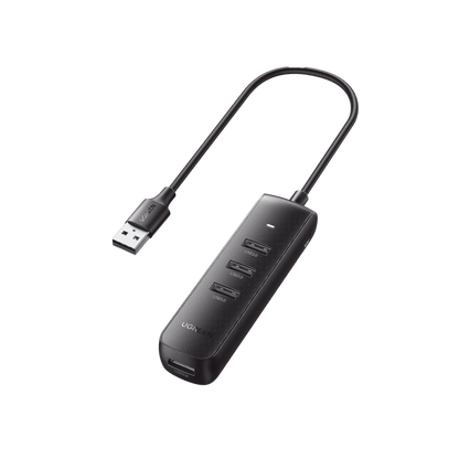 HUB USB-A 3.0 4 en 1 / 4 Puertos USB-A 3.0 (5Gbps) / Cable de 25 cm