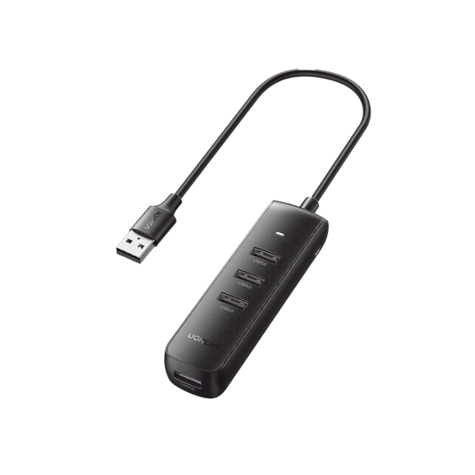 HUB USB-A 3.0 4 en 1 / 4 Puertos USB-A 3.0 (5Gbps) / Cable de 25 cm