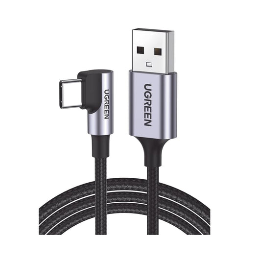Cable USB-A a USB-C 1 Metro Conector con Ángulo Recto de 90°