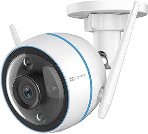 Cámara Wi-Fi Inteligente para Exteriores, C3WN, EZVIZ, Full HD 1080p, Blanco