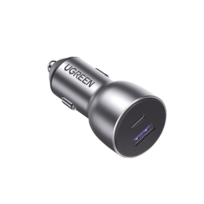 Cargador de Auto 52.5W | Puerto USB-A y USB-C | Carga Rápida | Compatible con Vehículos de 12 y 24 VCD | PD3.0 + QC3.0