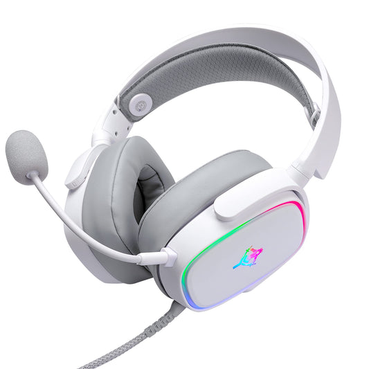 Diadema GAMER PROUD RGB Yeyian YDG-33406, Diademas, Blanco