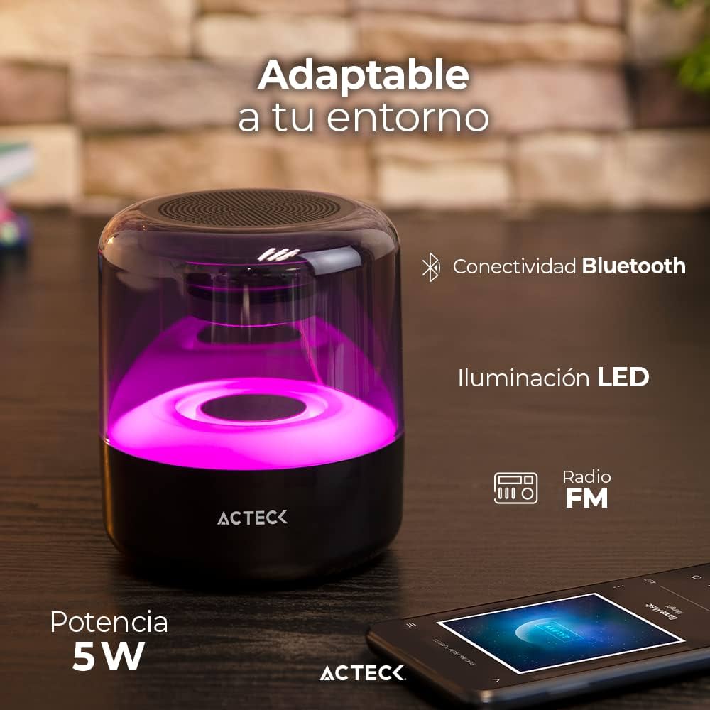 Bocina inalámbrica Bluetooth Glee Crystal AP470