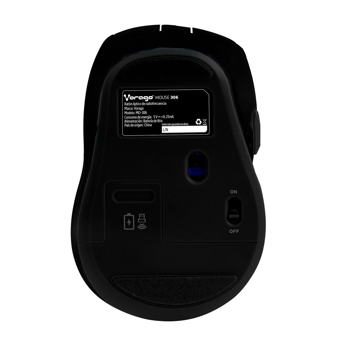 Mouse Inalámbrico MO-306 Vorago, Recargable