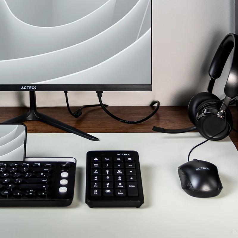 Teclado numerico inalambrico conexion Dual Inspire TI450, ACTECK , AC-934176