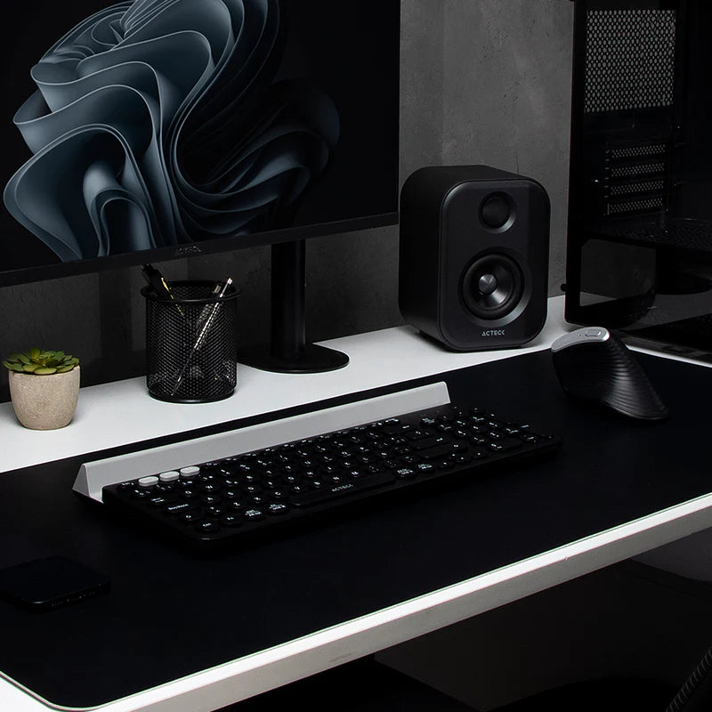 Teclado Inalámbrico Conexión Dual 2.4hz/Bluetooth Inspire Comp TI695, ACTECK , color negro