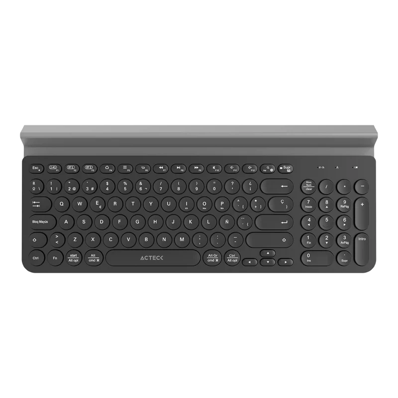 Teclado Inalámbrico Conexión Dual 2.4hz/Bluetooth Inspire Comp TI695, ACTECK , color negro