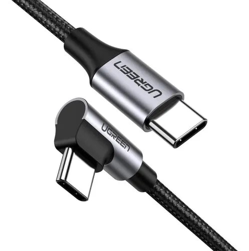 Cable USB-C a USB-C 1 Metro Conector con Ángulo Recto de 90°