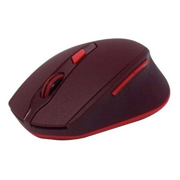 Mouse Naceb Technology NA-0119R, Rojo, 6 botones, Inalámbrico 2.4GHz