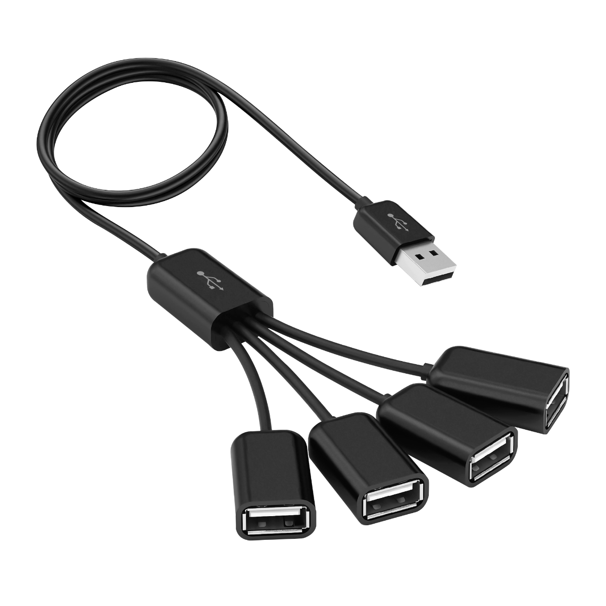 Hub HU-101, VORAGO, 4 Puntos USB 2.0, 1m