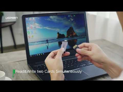 Lector de Tarjetas USB-C + USB-A a MicroSD (TF)/SD